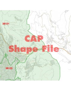 Mappa dei cap di Trento ShapeFile 2