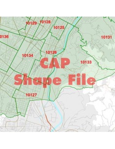 Mappa dei cap di Torino ShapeFile 2