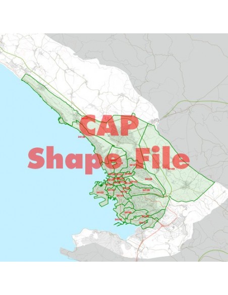 Mappa dei cap di Trieste ShapeFile