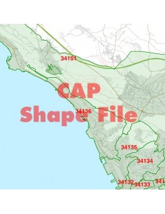 Mappa dei cap di Trieste ShapeFile 2