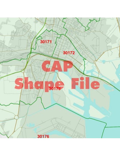 Mappa dei cap di Venezia ShapeFile