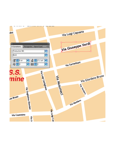 Mappa di Catania pdf vettoriale