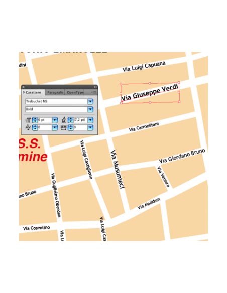 Mappa di Catania pdf vettoriale