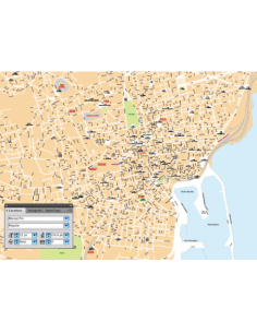 Mappa di Catania pdf vettoriale
