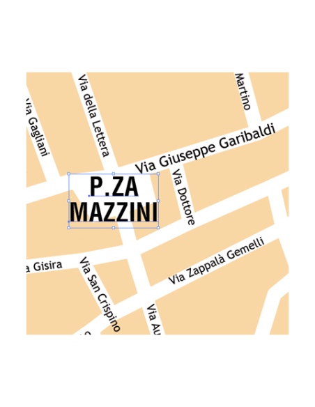 Mappa di Catania pdf vettoriale