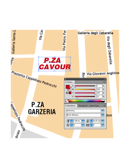 Mappa di Padova pdf vettoriale