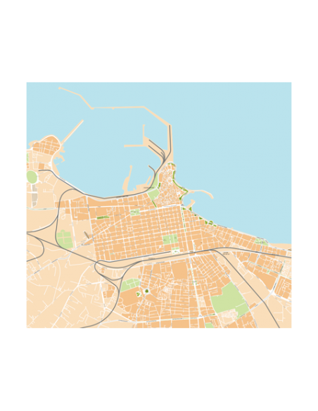 Mappa di Bari pdf vettoriale