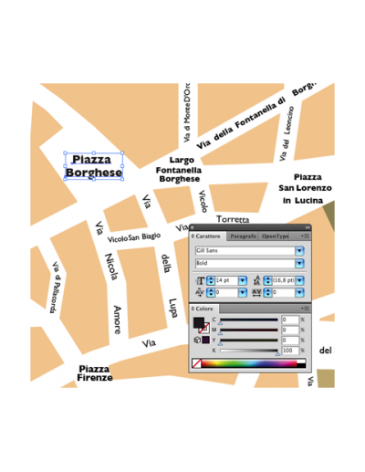 Mappa di Roma pdf vettoriale
