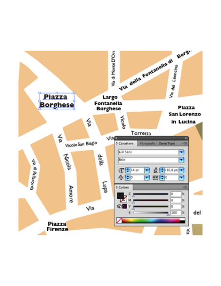 Mappa di Roma pdf vettoriale
