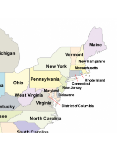 Mappa degli Stati Uniti America PowerPoint 2