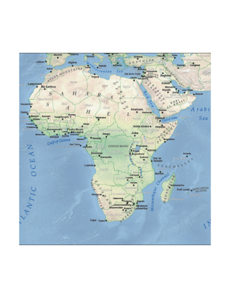 Mappa del Mondo Fisica MAGNETICA - 100 x 50 cm