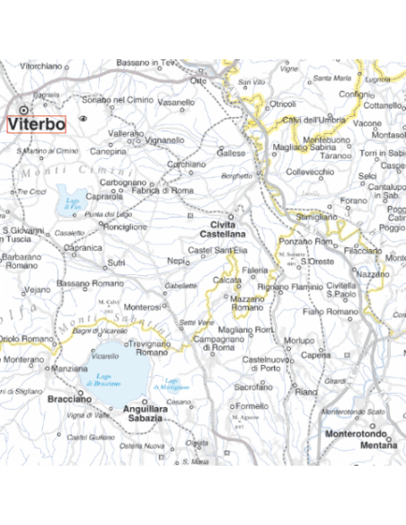 Mappa del Lazio MAGNETICA 100x125 cm