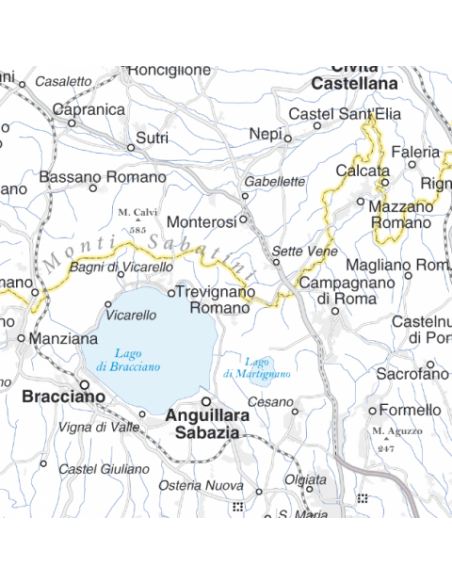 Mappa del Lazio MAGNETICA 100x125 cm