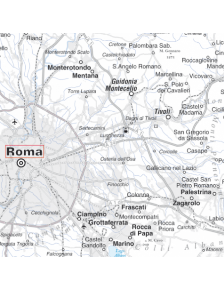 Mappa del Lazio MAGNETICA 100x125 cm