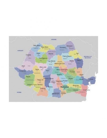 ROMANIA - Mappa delle regioni pdf