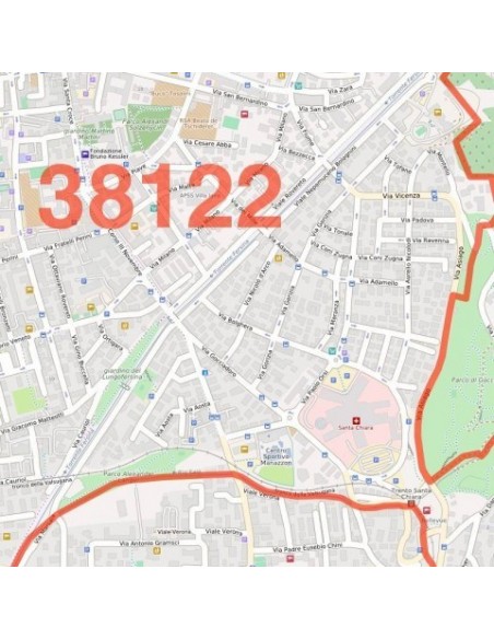 Mappa dei cap di Taranto jpg