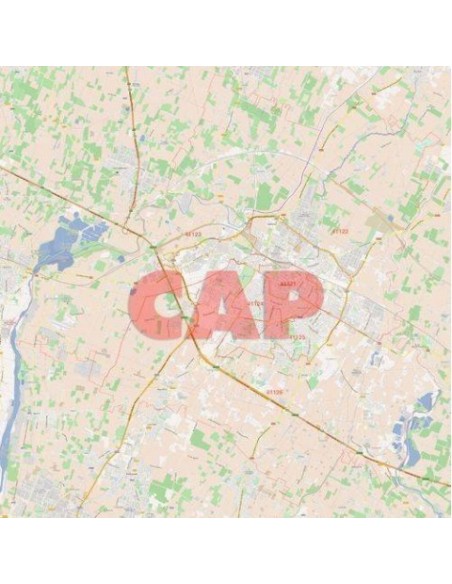 Mappa dei cap di Modena jpg