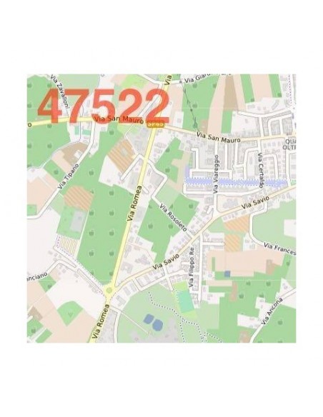 Mappa dei cap di Cesena jpg