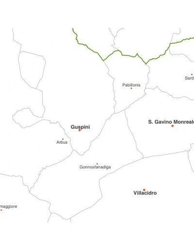 Mappa dei comuni della provincia Sud Sardegna jpg