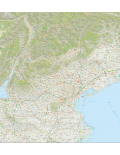 Mappa del Veneto - PANNELLO 120x130 2