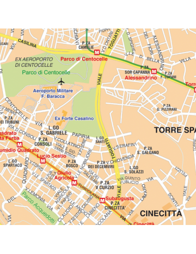 Mappa di Roma GRA - MAGNETICA 120 x 120 cm