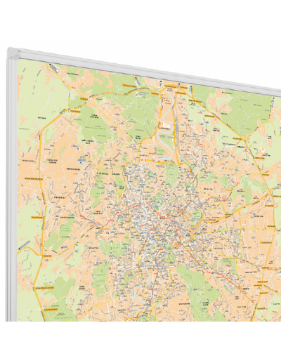 Mappa di Roma GRA - MAGNETICA 120 x 120 cm
