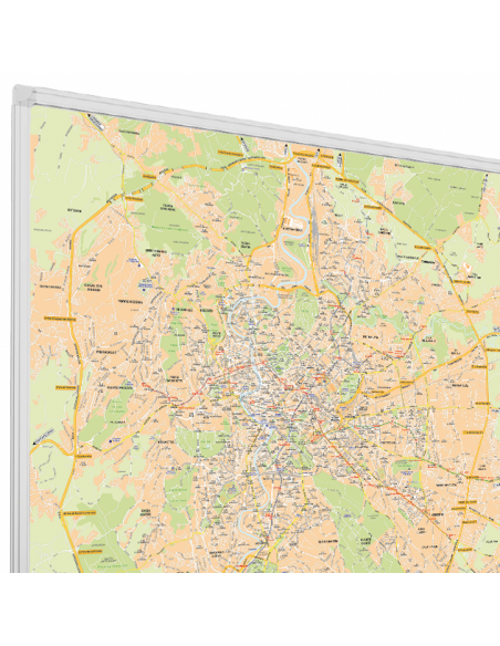Mappa di Roma GRA - MAGNETICA 120 x 120 cm