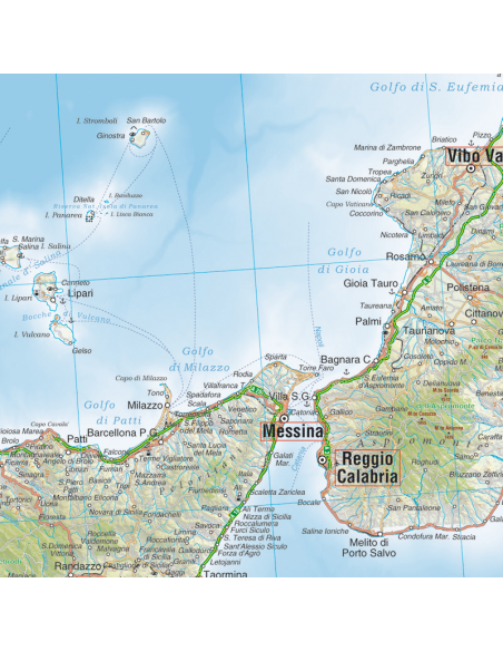 Mappa Italia Stradale MAGNETICA 120x135 cm