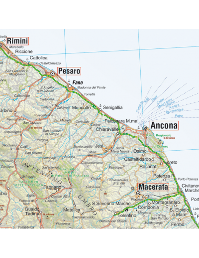 Mappa Italia Stradale MAGNETICA 120x135 cm