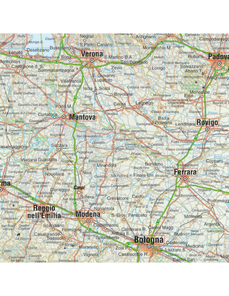 Mappa Italia Stradale MAGNETICA 120x135 cm