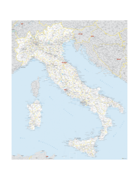 Mappa Italia MAGNETICA - 100x120 cm