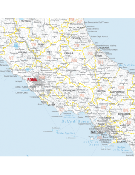 Mappa Italia MAGNETICA - 120x135 cm