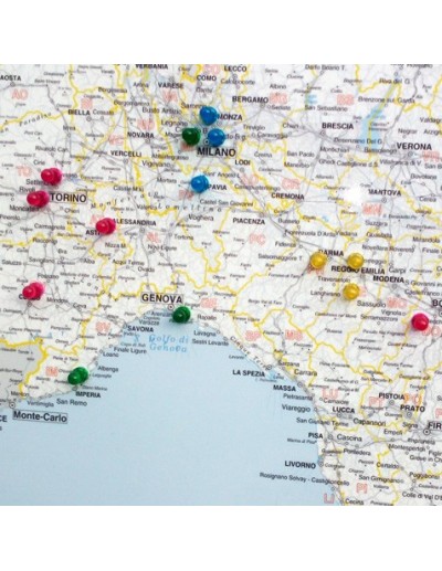 Mappa Italia MAGNETICA - 120x135 cm