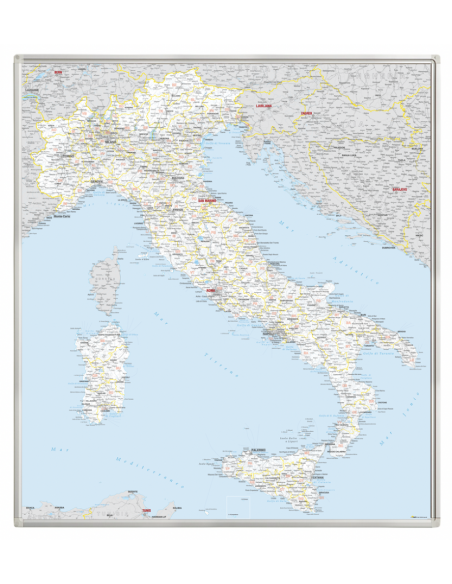 Mappa Italia MAGNETICA - 120x135 cm