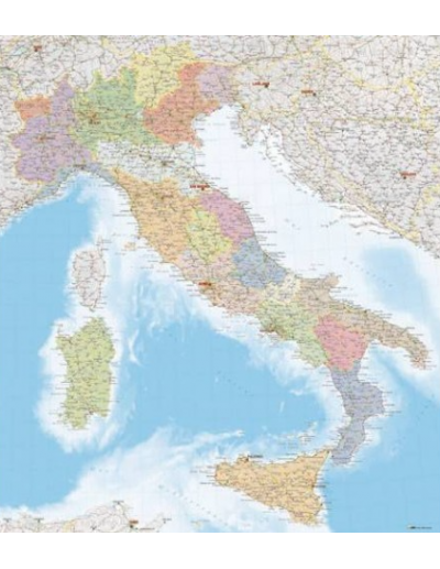Mappa Italia Politica MAGNETICA 100x120 cm