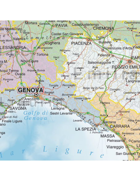 Mappa Italia Politica MAGNETICA 100x120 cm