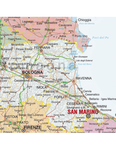 Mappa Italia Politica MAGNETICA 100x120 cm