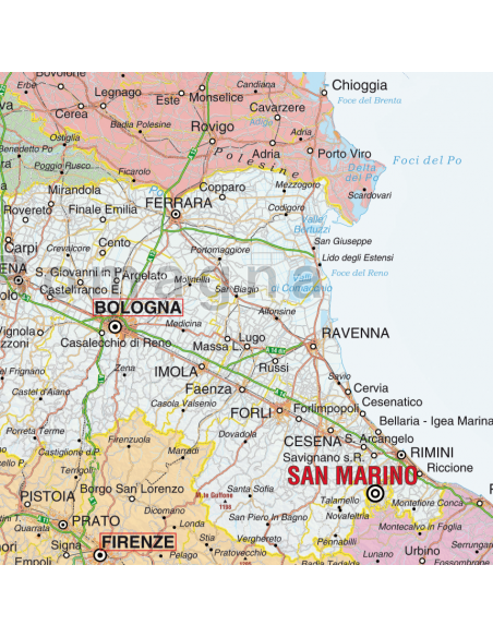 Mappa Italia Politica MAGNETICA 100x120 cm