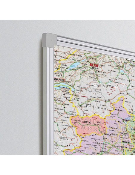 Mappa Italia Politica MAGNETICA 100x120 cm