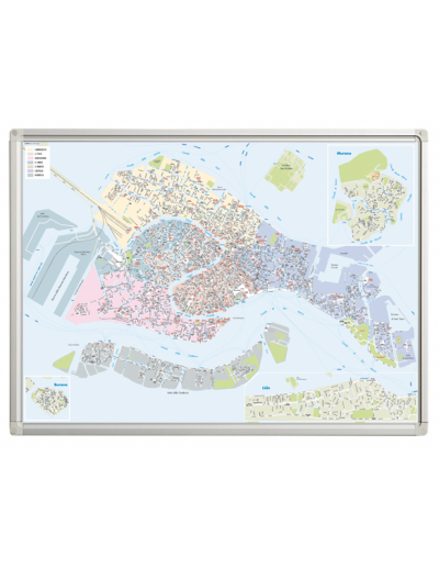 Mappa di Venezia MAGNETICA 120x80 cm