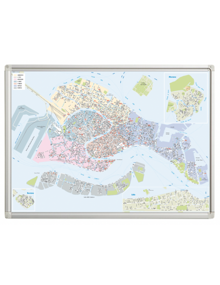 Mappa di Venezia MAGNETICA 120x80 cm