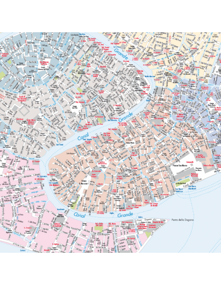 Mappa di Venezia MAGNETICA 120x80 cm