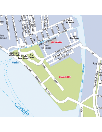 Mappa di Venezia MAGNETICA 120x80 cm