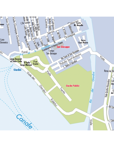 Mappa di Venezia MAGNETICA 120x80 cm