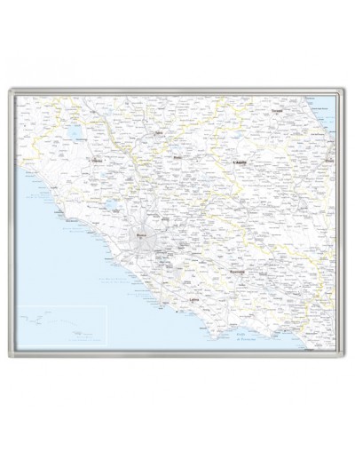 Mappa del Lazio MAGNETICA 100x125 cm
