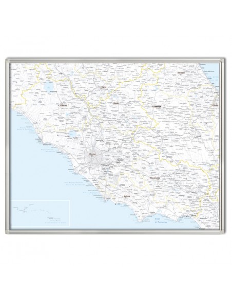 Mappa del Lazio MAGNETICA 100x125 cm