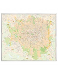 Mappa di Milano MAGNETICA 140x120 cm