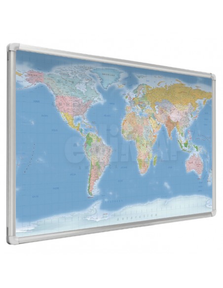 Mappa del Mondo MAGNETICA - 200 x 100 cm