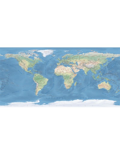 Mappa del Mondo Fisica MAGNETICA - 100 x 50 cm