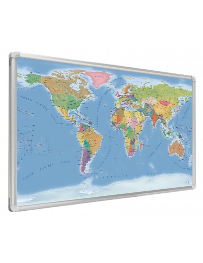 Mappa del Mondo Politica MAGNETICA - 100 x 50 cm